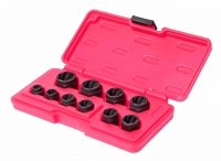 Фотография товара 'Jtc Набор головок для поврежденных болтов и гаек 8-19мм (в кейсе) 10 предметов JTC /1, JTC-1545'