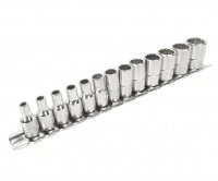 Фотография товара 'Jtc Набор головок торцевых 12-гранных 1/4" 4-14мм, длина 25мм 13 предметов JTC /1, JTC-T213M'