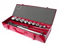 Фотография товара 'Jtc Набор головок торцевых 6-гранных 3/4" 22-50мм (в металлическом кейсе) 15 предметов JTC /1, JTC-H615M'