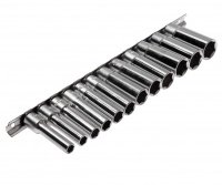 Фотография товара 'Jtc Набор головок торцевых глубоких 6-гранных 3/8" 8-19мм, длина 63мм 12 предметов JTC /1, JTC-H312M'