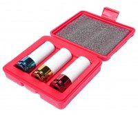 Фотография товара 'Jtc Набор головок ударных для литых дисков 17-19-21мм, длина 87мм (в кейсе) 3 предмета JTC /1/20,JTC-3304'