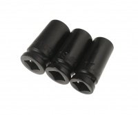 Фотография товара 'Jtc Набор головок ударных тонкостенных средней глубины 1/2" 17,19,21мм JTC /1, JTC-J403B'