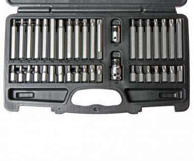 Фотография товара 'Jtc Набор бит TORX, HEX, SPLINE с адаптерами 3/8'