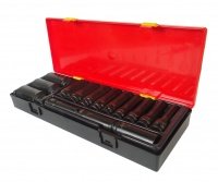 Фотография товара 'Jtc Набор головок торцевых глубоких ударных 6-гранных 1/2 10-32мм (в кейсе) 15шт JTC /1, JTC-K4151'