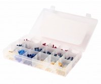 Фотография товара 'Jtc Набор клемм автомобильных изолированных 530шт, 18 типоразмеров (в боксе) JTC /1/20, JTC-2027'