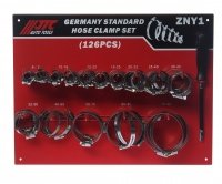 Фотография товара 'Jtc Набор хомутов червячных ZN12-ZN90 (125шт) с гибким воротком 7мм (стенд) JTC /1 NEW, JTC-ZNY1'