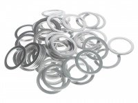 Фотография товара 'Jtc Набор алюминиевых шайб, размер : толщина 1.5, внутр. д. 18.4, наружн. д. 23.8 (50 шт., ед. изм. мм) JTC /1, JTC-2017A'