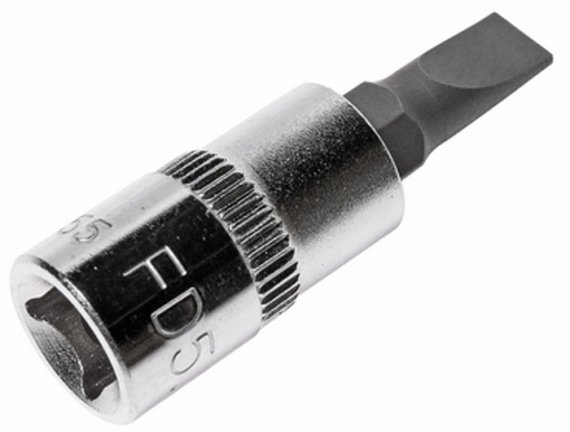 Фотография товара 'Jtc Головка с насадкой ШЛИЦ 1/4" х SL5.5, длина 37мм JTC /1, JTC-23855'