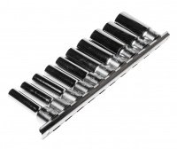 Фотография товара 'Jtc Набор головок торцевых глубоких 6-гранных 1/2" 10-24мм, длина 76мм 10 предметов JTC /1, JTC-H410M'