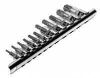 Фотография товара 'Jtc Набор головок торцевых с насадкой TORX с отверстием 1/4-3/8", T10H-T60H 11 предметов JTC /1, JTC-3902'