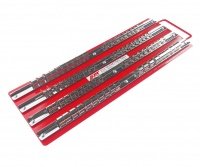 Фотография товара 'Jtc Лоток с реечными держателями головок (1/4" х 20шт, 3/8" х 30шт, 1/2" х 30шт) 440х150мм JTC /1/20, JTC-3413'