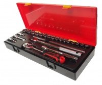 Фотография товара 'Jtc Набор головок торцевых 6-гранных 3/8 6-22мм (в кейсе) 23 предмета JTC /1, JTC-K3232'