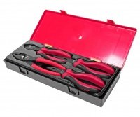 Фотография товара 'Jtc Набор губцевого инструмента (длинногубцы, бокорезы, клещи) в кейсе 4 предмета JTC /1, JTC-K5043'