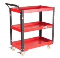 Фотография товара 'Jtc Тележка инструментальная 3 секции, красная на колесах с открытым отсеком JTC /1, JTC-S1053'