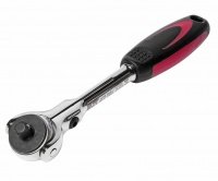 Фотография товара 'Jtc Трещотка 1/4" 72-зубцовая с поворотной головкой, с резиновой рукояткой, длина 152мм JTC /1, JTC-3415A'